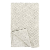 Kosas Home Porter 100% Cotton 50"X70" Throw, Ivory