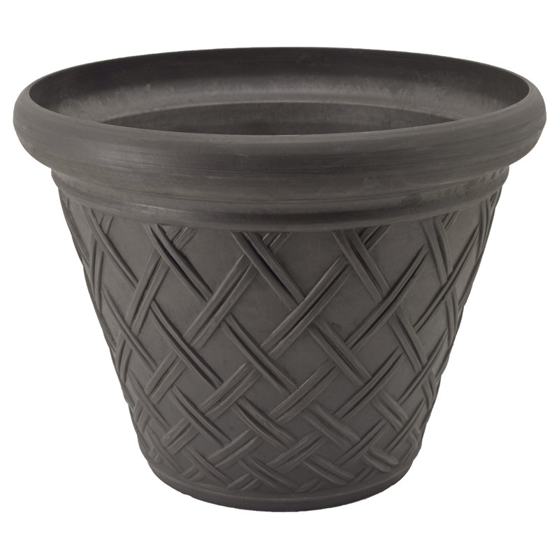 Musso Pot Planter, Dark Charcoal