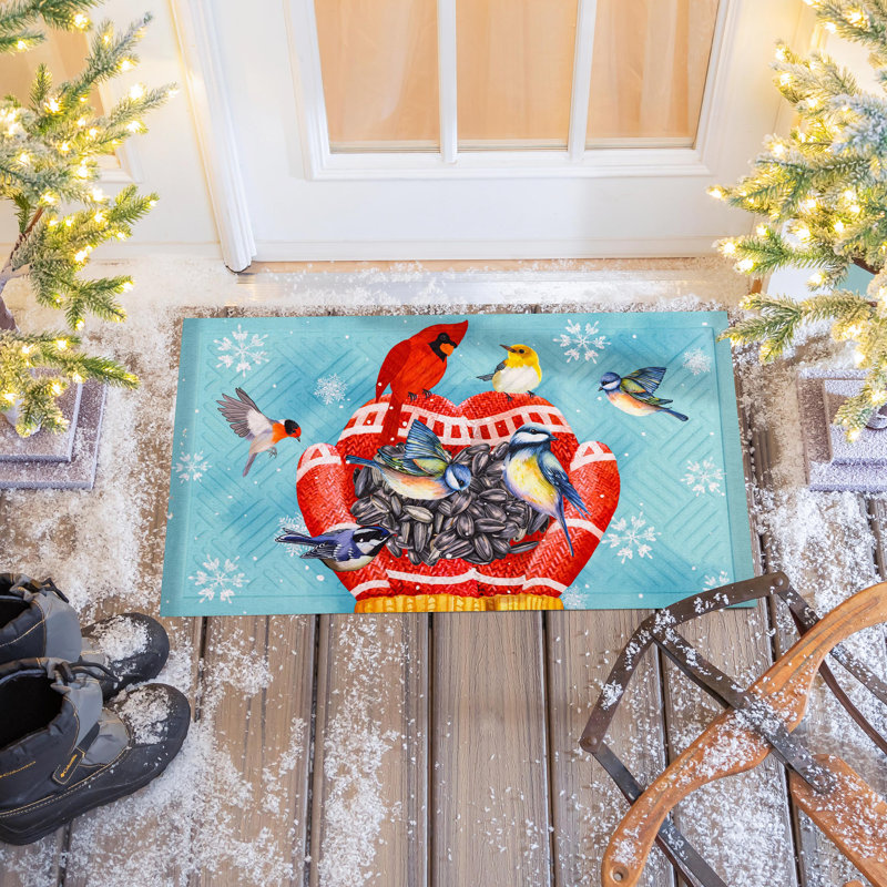 Tapis gaufré Welcome Bird Friends