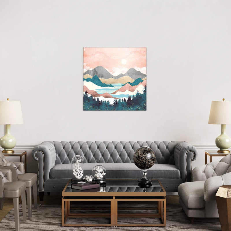 Lake Sunrise - Wrapped Canvas Print, 93.98 cm H x 93.98 cm W x 3.175 cm D