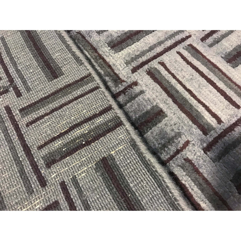 Hand-Knotted High-Quality Gray Area Rug