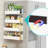 6 Pack Magnetic Spice Rack, Metal, Matte White