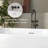 67" W X 33" D  Solid Surface Freestanding Bathtub Glossy White Soaker Tub Stone Resin Oval Slipper Tub with Center Drain