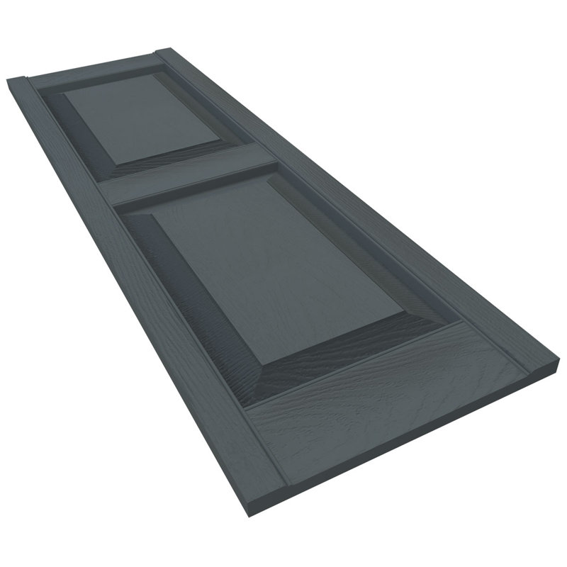Mid-America Vinyl, TailorMade Two Equal Panels, Raised Panel Shutters, w/Installation Shutter-Lok's (Per Pair), 14.75", 67"