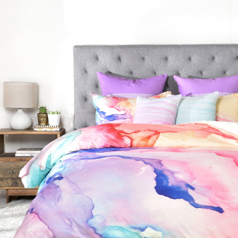 Rosie Brown Modern & Contemporary Polyester Abstract Duvet Cover, Queen Duvet Cover, Lightweight