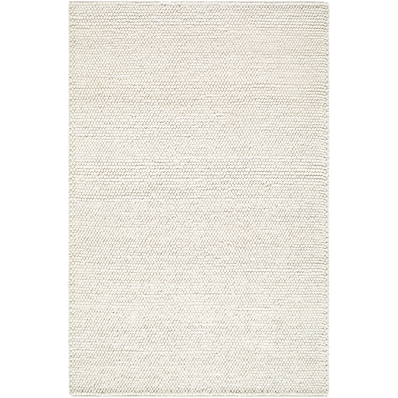 Moroccan Wool Hand Woven Area Rug, Rectangle 183 x 275 cm, Ivory/Cream/Beige