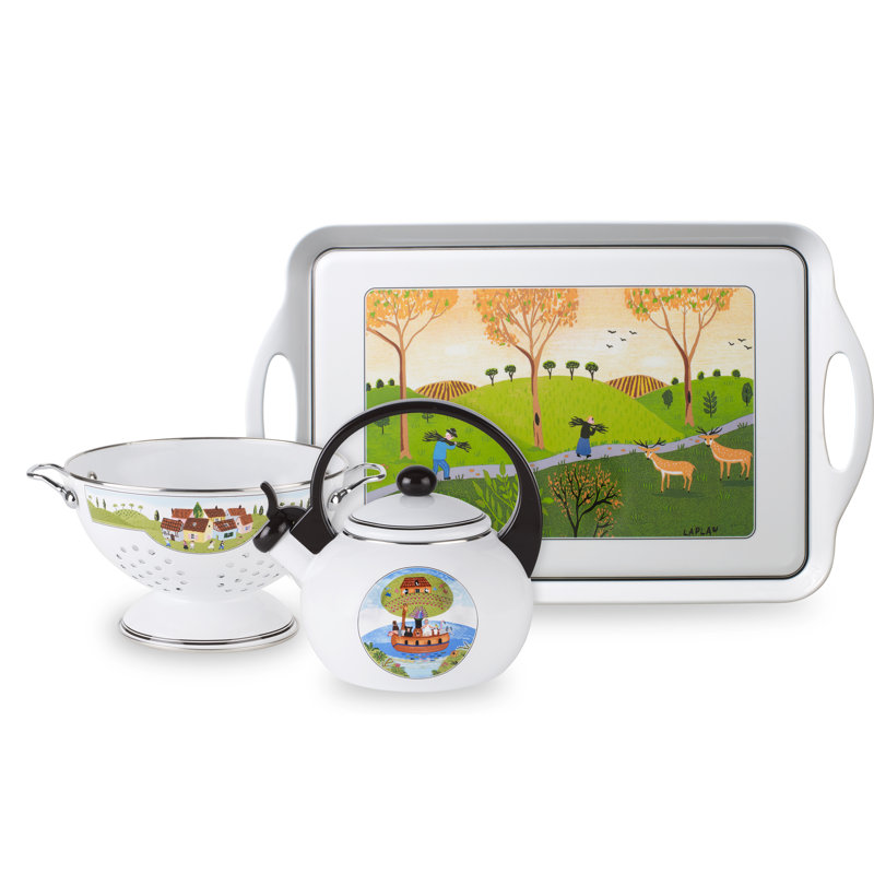 Assiette plate 10,75 po Villeroy & Boch Design - Chasseur et chien