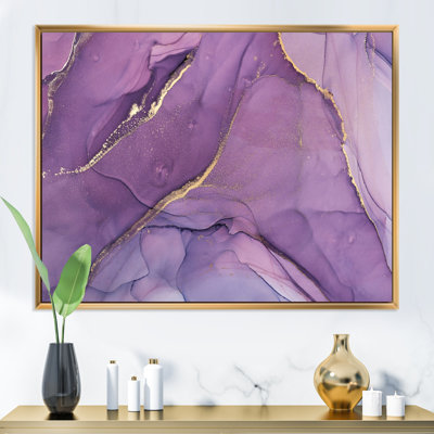 " Purple Liquid Waves II " Painting