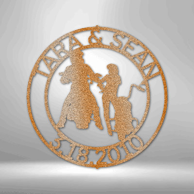 Plaque décorative personnalisée en acier 12 pièces