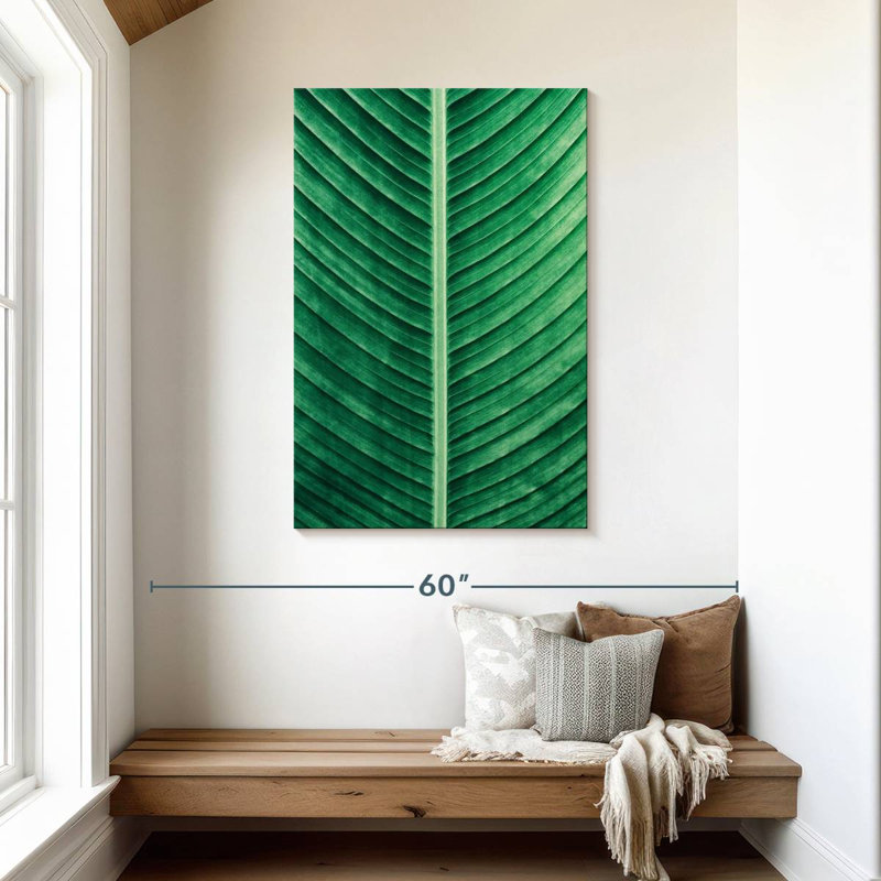 Harnek Green Leaf Lines, 45" H x 30" W