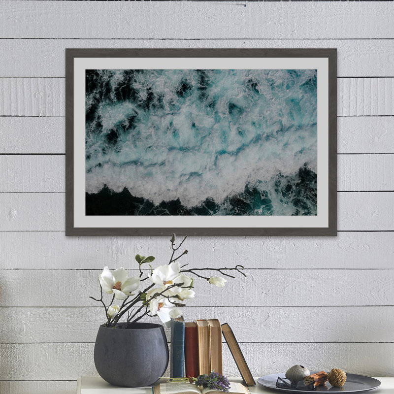 «White Expanse», reproduction de photo encadrée, H 24 po x l 36 po