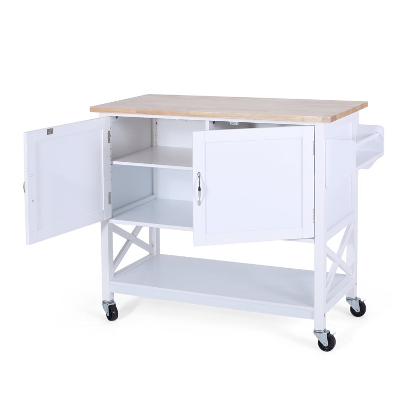 Chariot de cuisine Jaymee, Blanc
