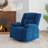 Swivel Glider Recliner in Plush Velvet with Pillow Top Arms-2029469728