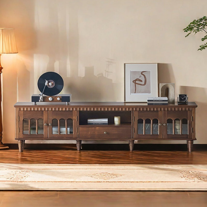 Meuble télé de luxe avec charme rétro, L 82,67 po