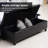 51" Ottoman Storage Bench, Faux Leather Storage Chest With Lift Top, Tufted Ottoman With Storage For Living Room, Entryway-516231384