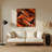 Digital Abstraction 56 Brown Metal Wall Art-2028511344