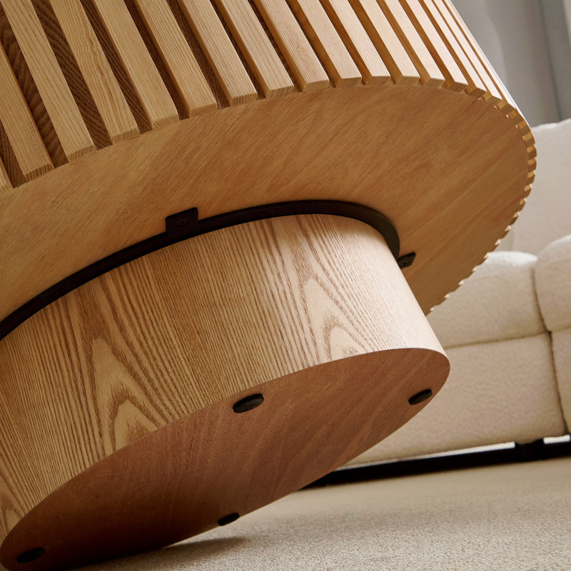Table basse Nesting, Brun, Blanc