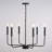 Crifasi 6 Light Black Contemporary Chandelier Candelabra