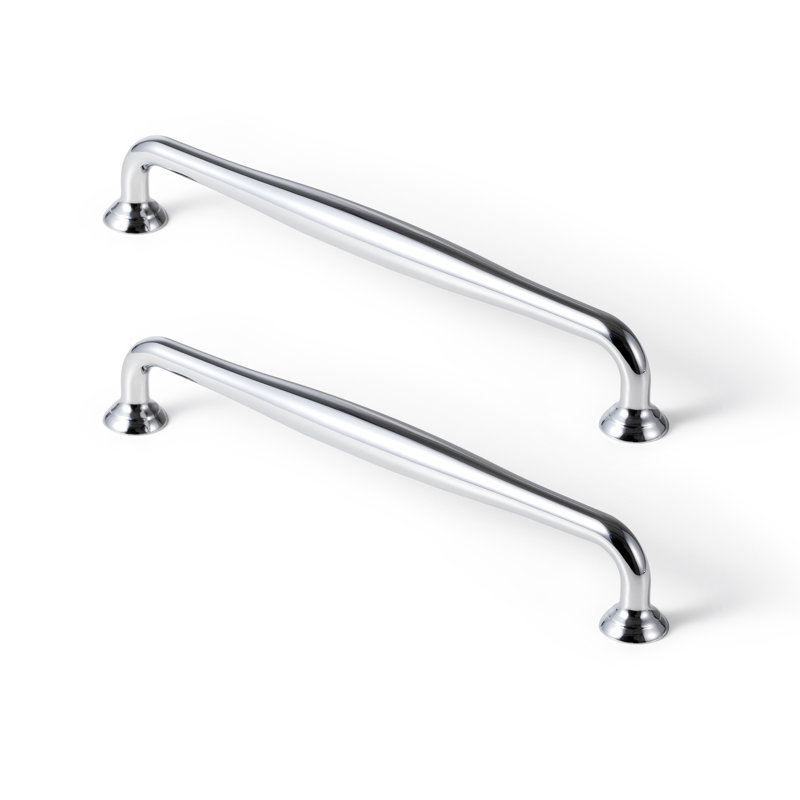 Ensemble de poignées antidérapantes rétro, 7.56", Polished Chrome