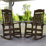 Oxing HDPE Outdoor Rocking Chair