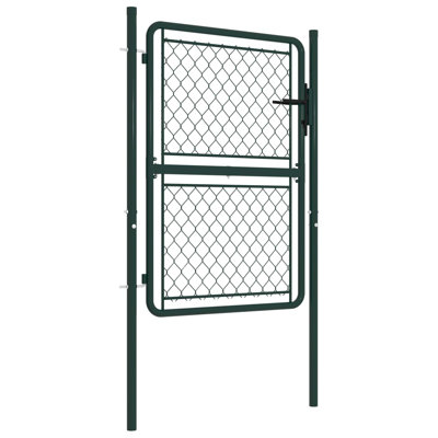 Song 175cm H x 100cm W Green Metal Gate