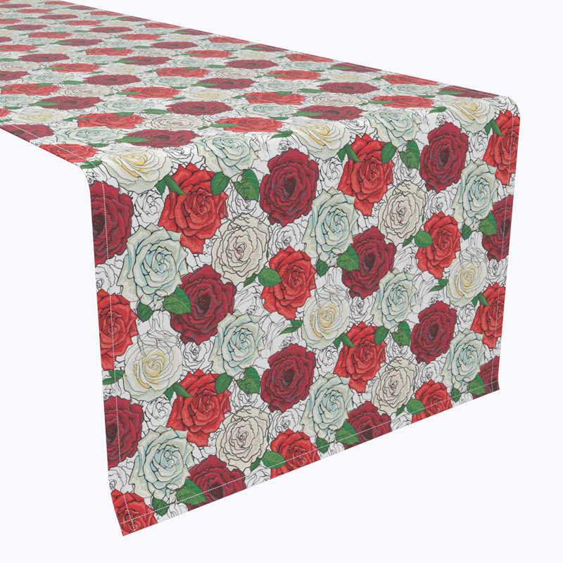 Hazen Rose Sketches Table Runner, 108" x 14"
