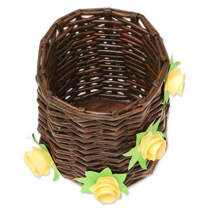Panier en carton de gloire floral