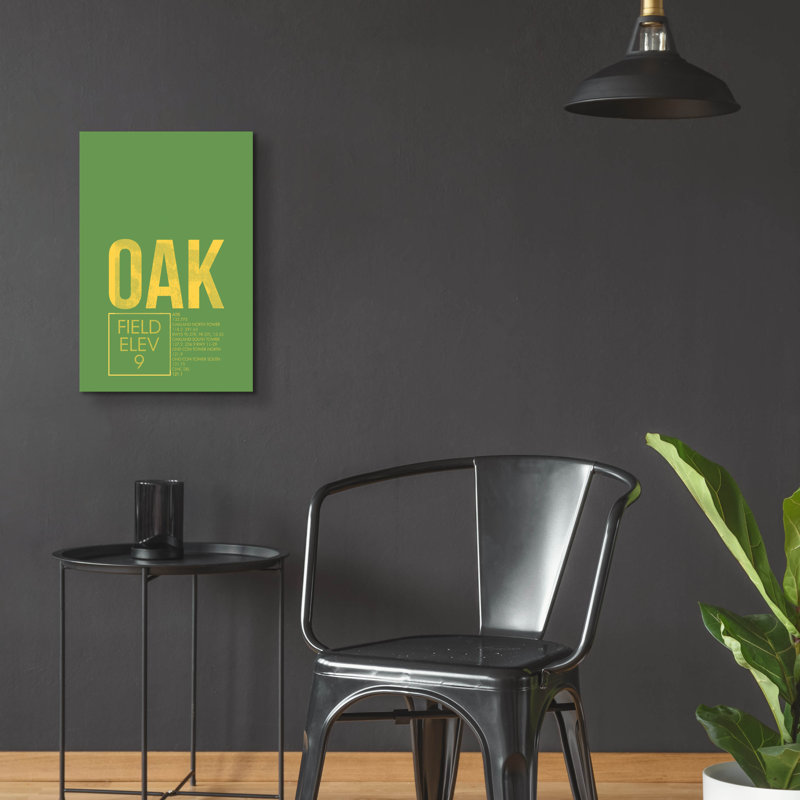 "Oak ATC" par O8 à gauche, H 24 po x l 16 po x P 0,2 po