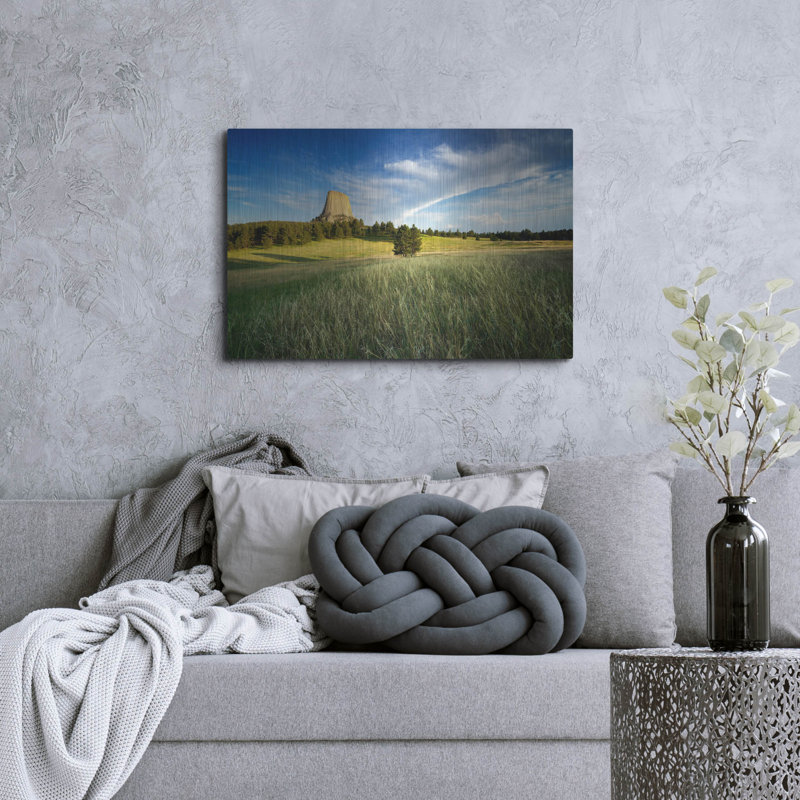 Mur de métal «Devils Tower» par Rick Berk, H 24 po x l 36 po