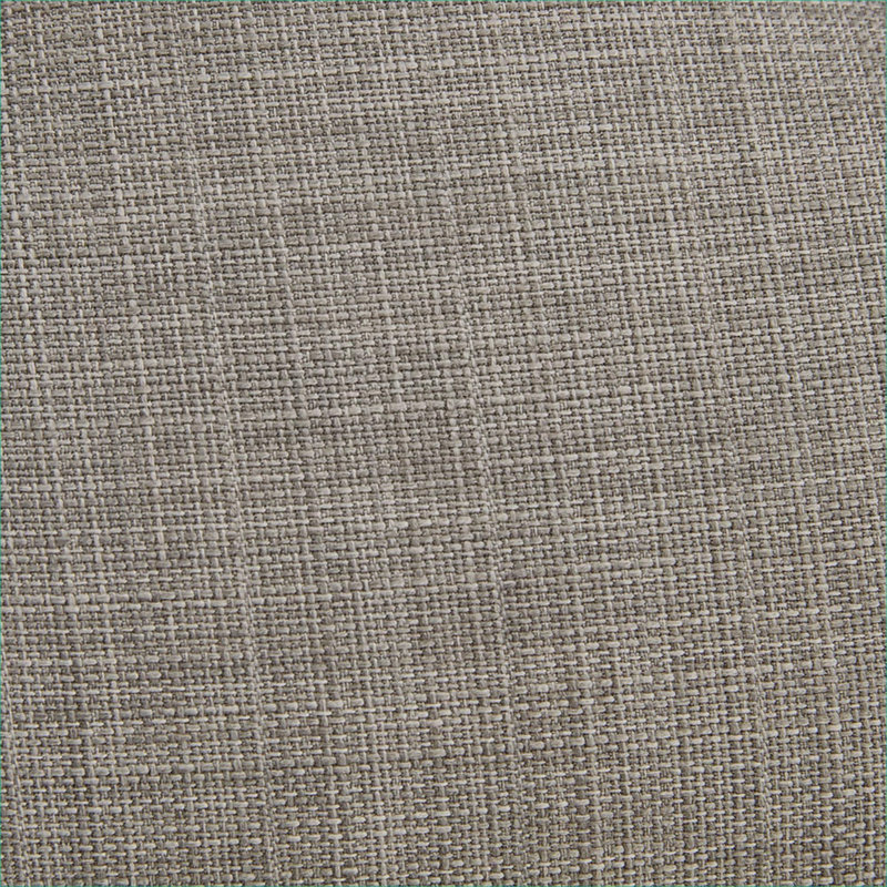 Méridienne compacte Mid-Century, revêtement en polyester ton gris avec pieds en bois massif, Gris clair