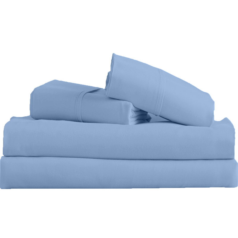 Ensemble de draps Signature Series, Ensemble de draps pour grand lit + un drap-housse, Bleu pâle