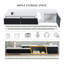 Meuble télé moderne, minimaliste, rectangulaire, extensible, avec 2 tiroirs et 1 armoire pour le salon, jusqu'à 100 po-540940857