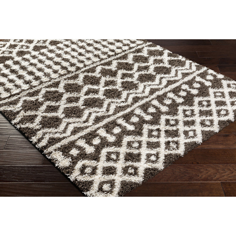 Periheli Geometric Shag Area Rug, Rectangle 130 x 170cm