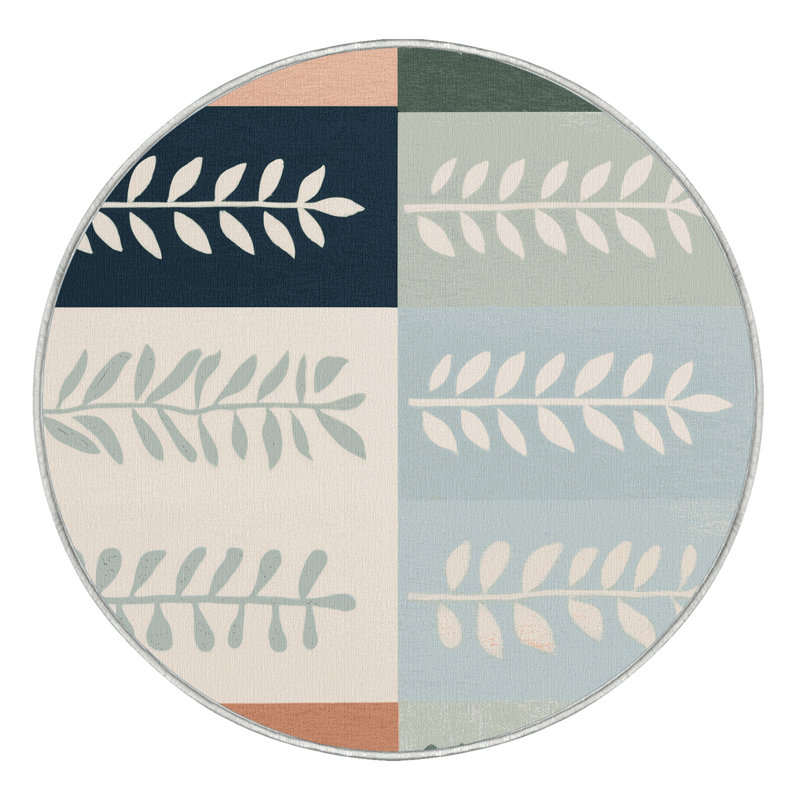 Tapis Pastel Grove, Carré 8 pi