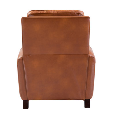 Andrena Genuine Leather Recliner with Nailhead Trim