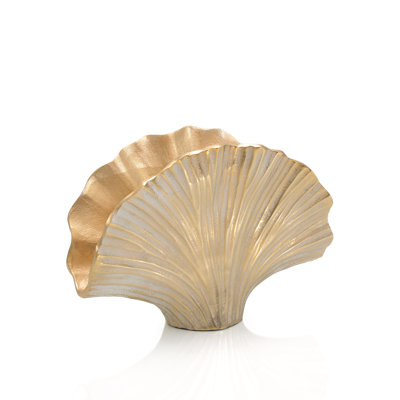 Vase feuille d'or Ginkgo II