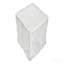 Table d'appoint, H 25 po, intérieur ou extérieur, bout, table de chevet, table d'appoint, carré, salon, chambre à coucher, blanc, contemporain, moderne