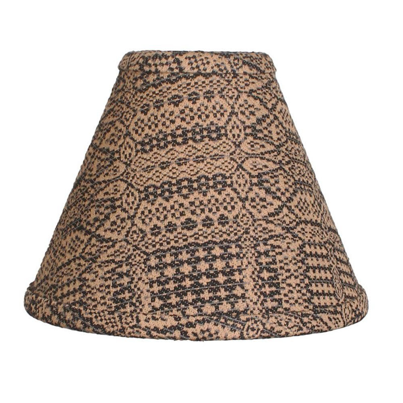 Abat-jour en jacquard Birmingham 10 ", H 10 po x l 10 po x P 8 po