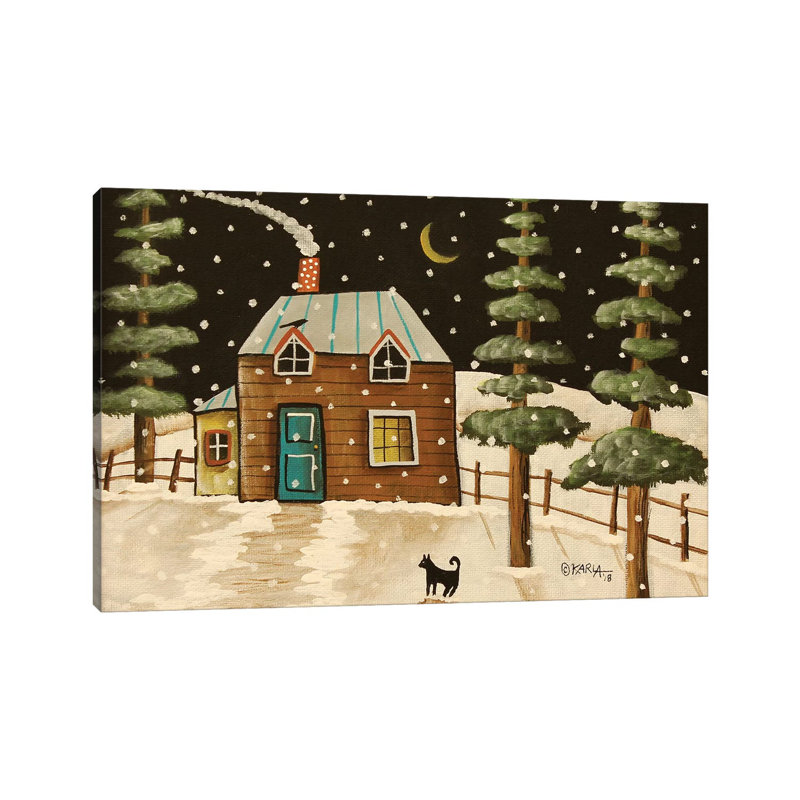 Winter Evergreens by Karla Gerard - Wrapped Canvas Gallery-Wrapped Canvas Giclée, 45.72cm H x 45.72cm W