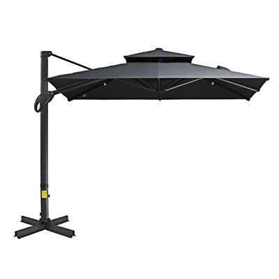 Parasol suspendu en porte-à-faux
