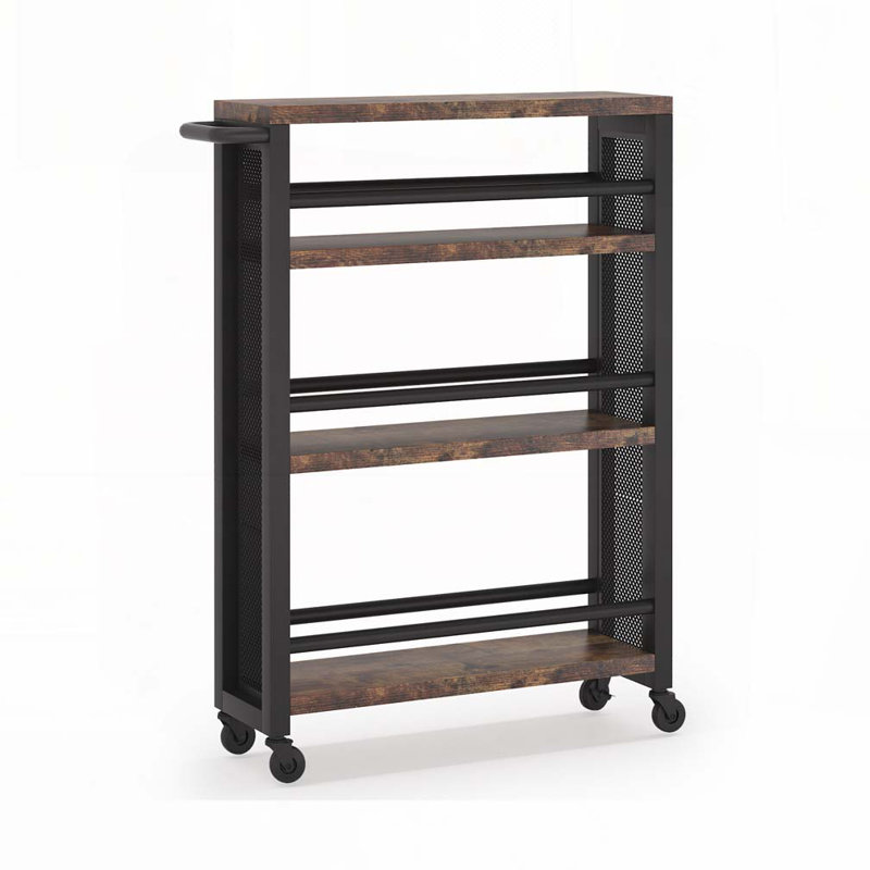 4-Tier Rolling Utility Cart with Wheels