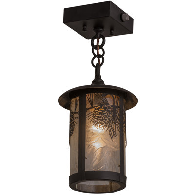 Luminaire suspendu cylindrique 1 lumière Thanos