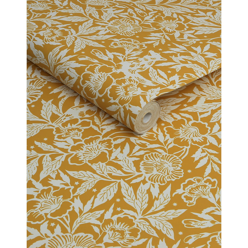 Joules Twilight Ditsy Antique Gold Wallpaper