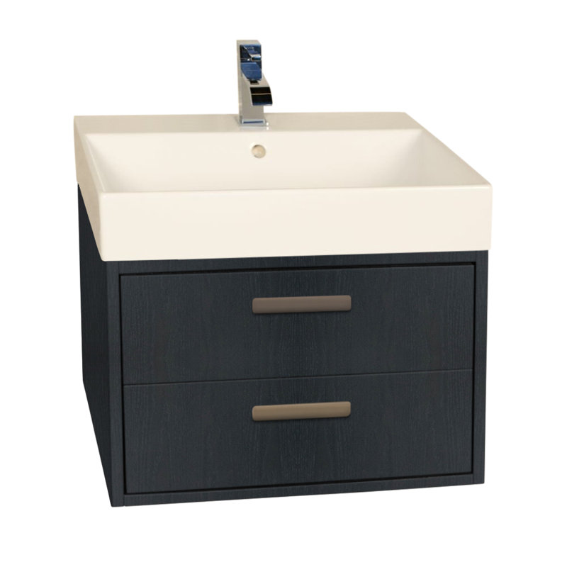 Aquasei 23.12'' W Single Bathroom Vanity Base, Ash Gray