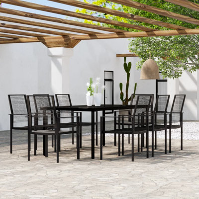 Hebner 8 - Person Patio Dining Set with Rectangular Table