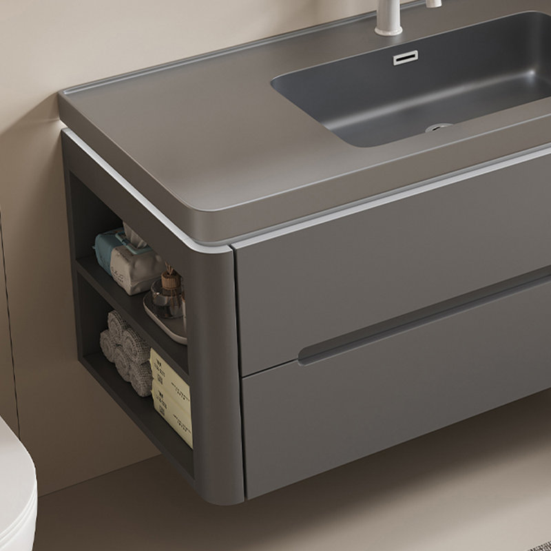 Armoire de salle de bain luxueuse de style français Vanitie, Grey