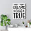 Dreams Come True - Wrapped Canvas Print