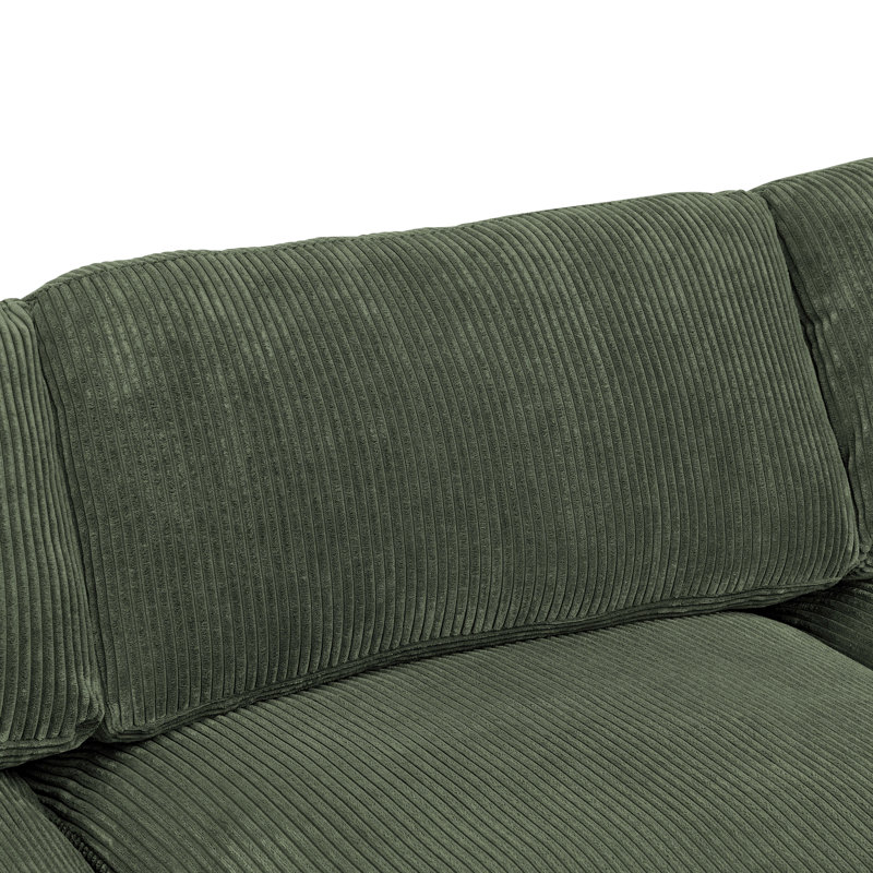 Andreco 6-Piece Corduroy Modular Sectional Sofa