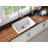 Fireclay Single Bowl Quartz Kitchen Sink-71548045