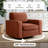 36.2" Wide Upholstered Swivel Accent Armchair-316099369